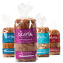All four varieties of gluten-free bread from Éban's Bakehouse in packaging