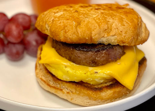 EGG & CHEESE BREAKFAST ON A BUN