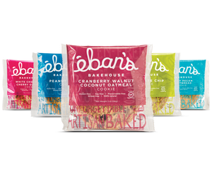 Five varieties of individually packed gluten-free cookies from Éban's Bakehouse