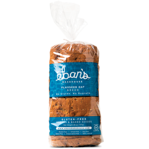 Individual loaf of gluten-free Seeded Bread from Éban's Bakehouse in packaging